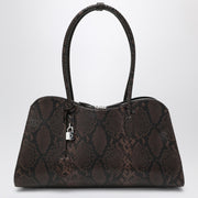 Stella McCartney Espresso snake-effect Ryder tote bag