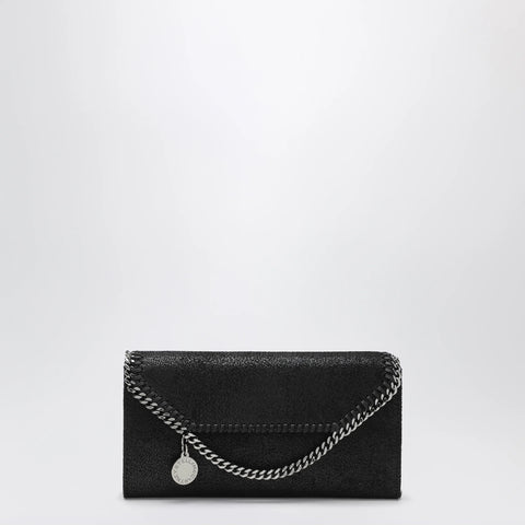 Stella McCartney Falabella black crossbody wallet