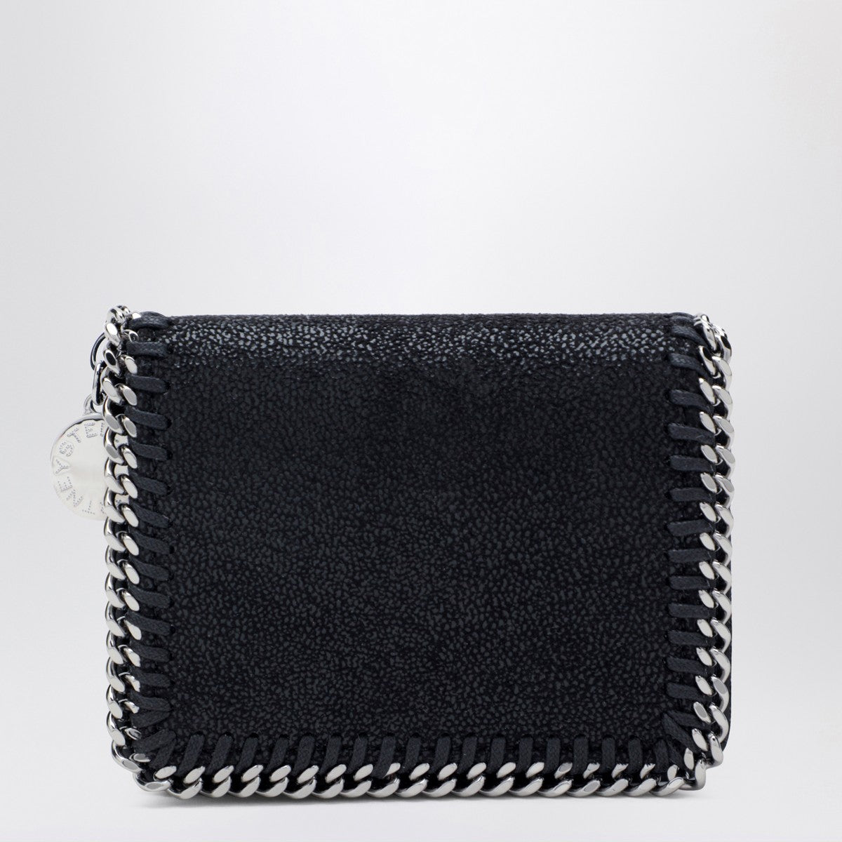 Stella McCartney Falabella black flap wallet