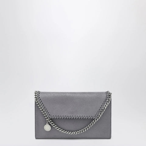 Stella McCartney Falabella crossbody wallet bag in dark barolo