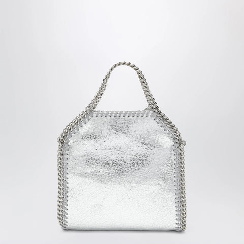 Stella McCartney Falabella micro tote bag in silver