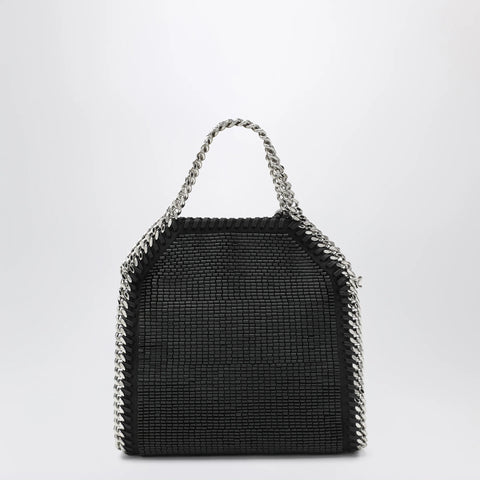 Stella McCartney Falabella mini tote bag in black crystal mesh