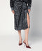 Stella McCartney Leopard midi skirt with knot