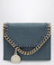 Stella McCartney Light Blue Falabella Trifold Wallet With Chain