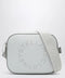 Stella McCartney Pearl grey camera bag with logo and shoulder strap