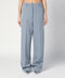 Stella McCartney Wide-leg light grey Falabella pants with chain