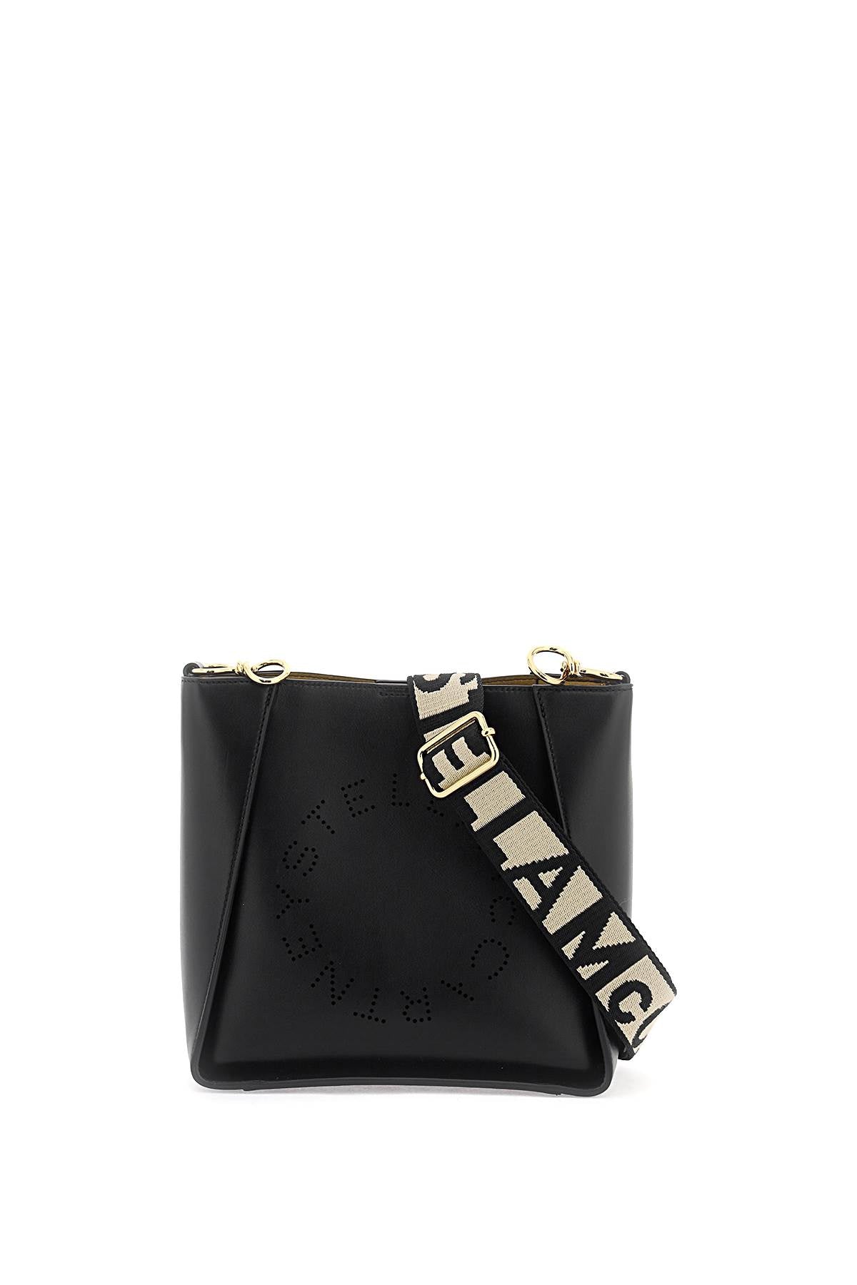 Stella Mccartney Crossbody Bag With Perforated Stella Logo Stella Mccart Black-Bag-Stella McCartney-OS-Urbanheer