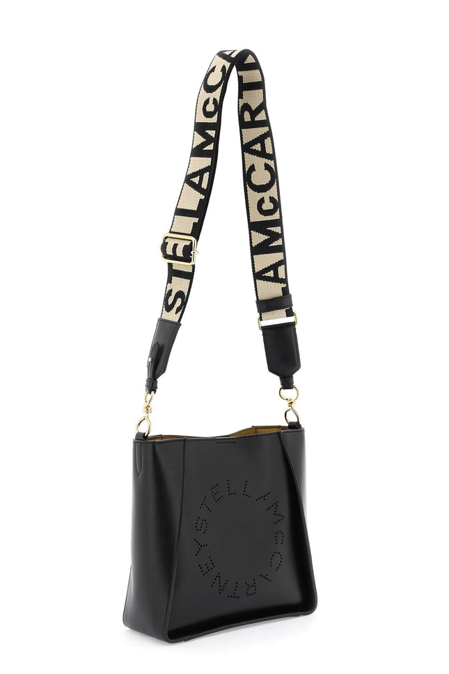 Stella mccartney crossbody bag with perforated stella logo Stella McCart Black-Bag-Stella McCartney-OS-Urbanheer