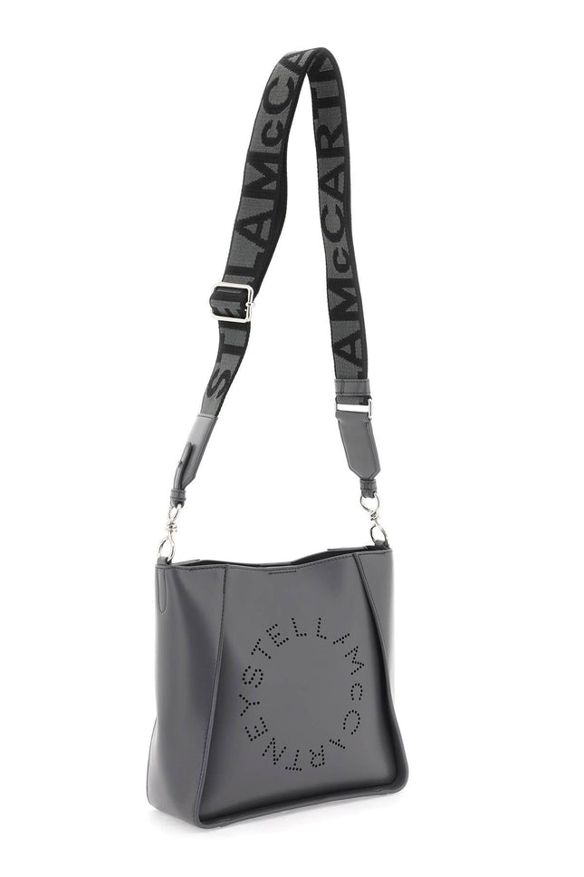 Stella mccartney crossbody bag with perforated stella logo Stella McCart Grey-Bag-Stella McCartney-OS-Urbanheer