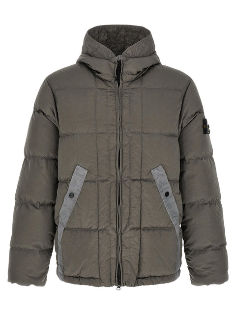 Stone Island Crumpled Effect Down Jacket