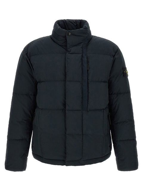 Stone Island Imb Piuma Rds Down Jacket With Logo Badge