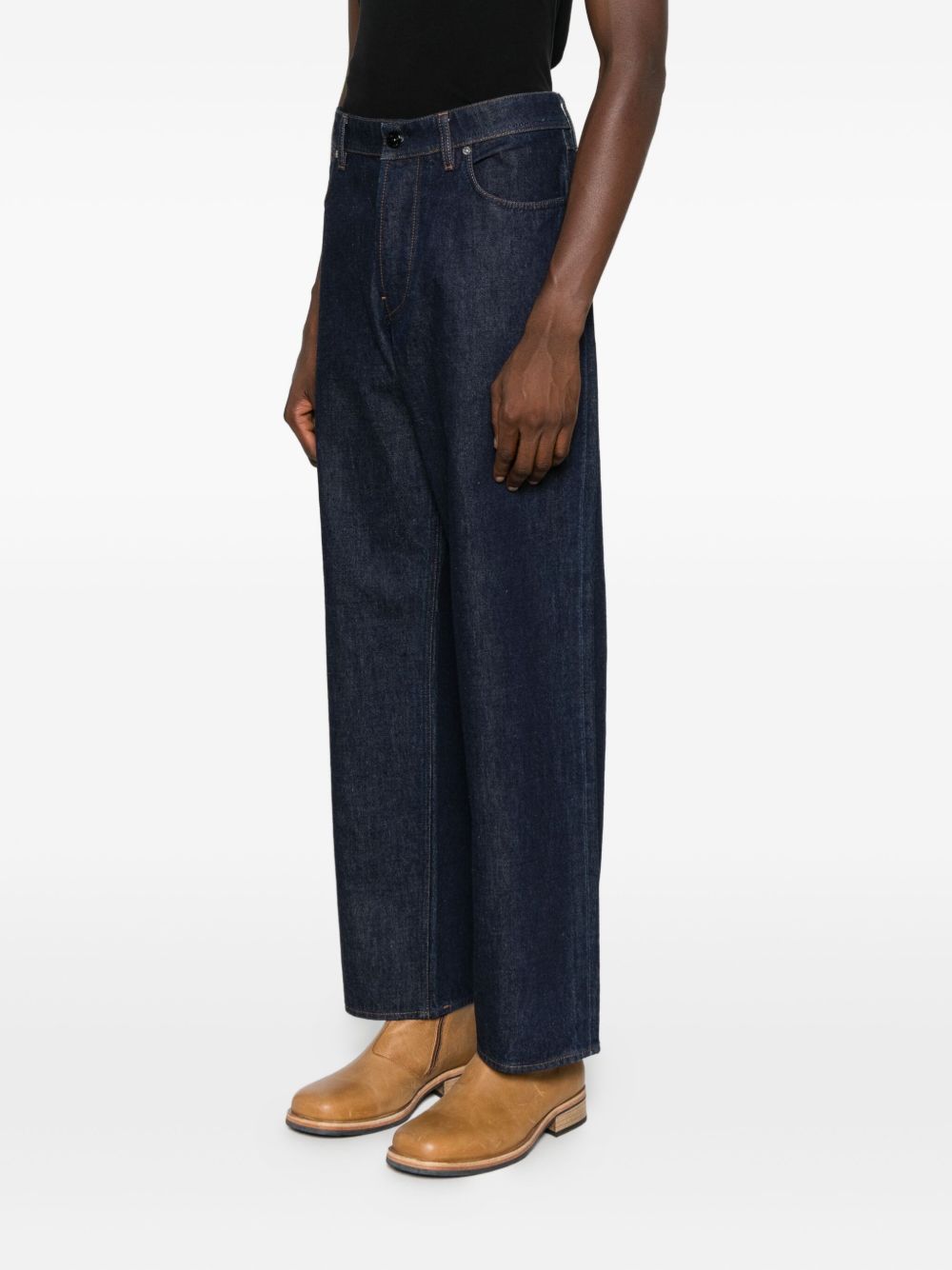 Stone Island straight-leg cotton denim jeans