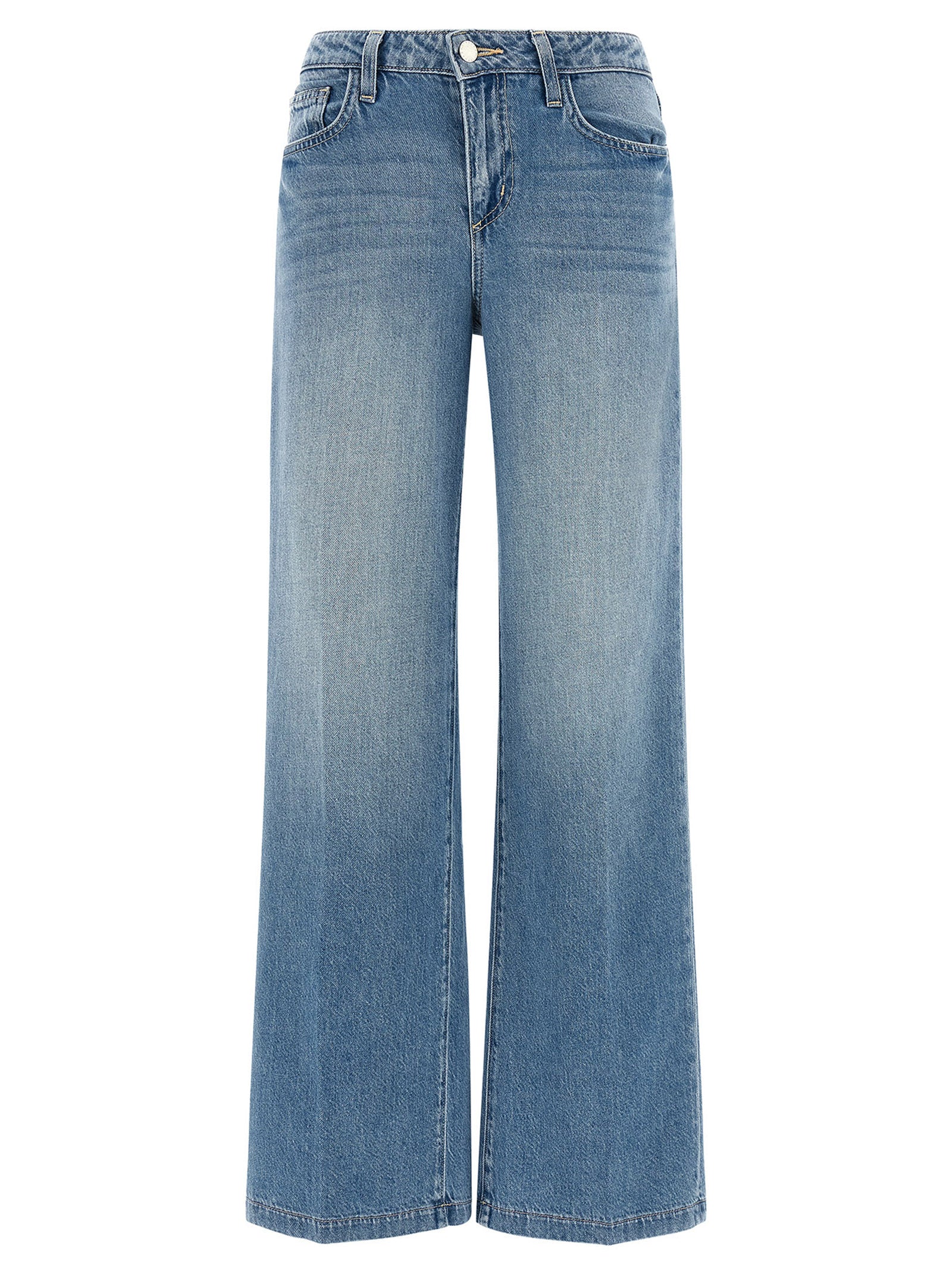 Stone-Washed Cotton Denim Jeans for Everyday Comfort