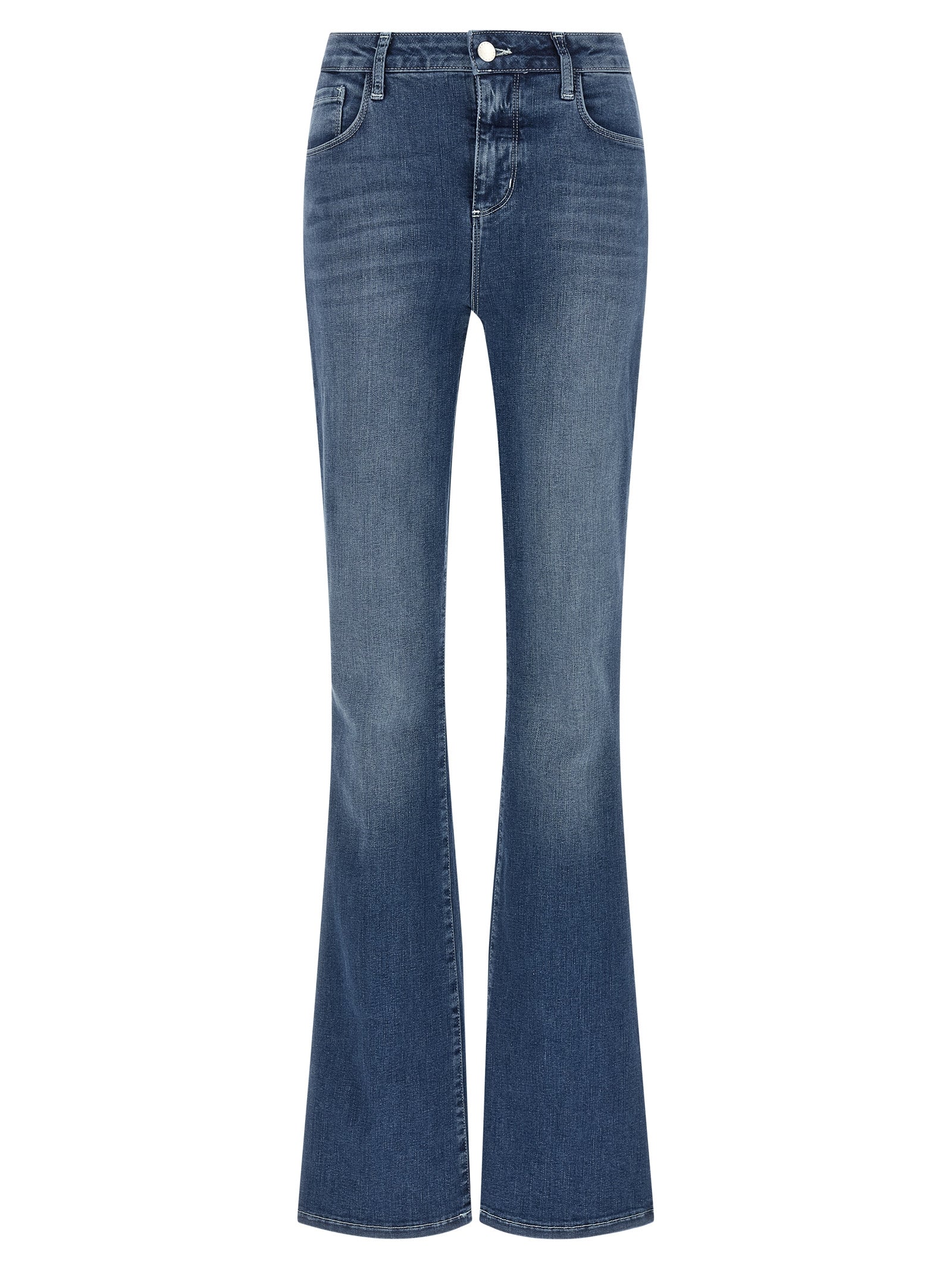 Stone-Washed Stretch Denim Jeans for Comfort
