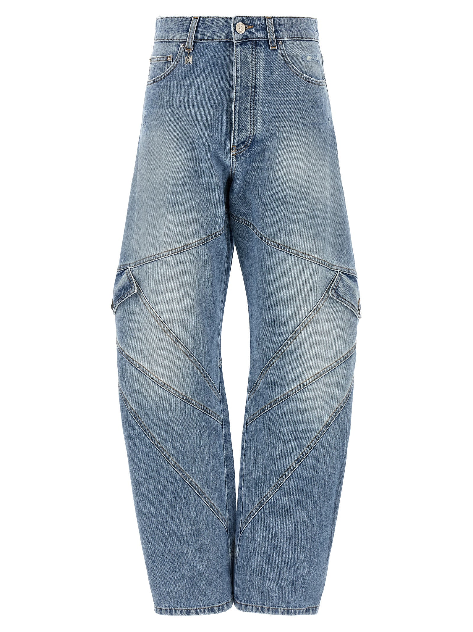 Stonewashed Cotton Cargo Jeans for Everyday Comfort