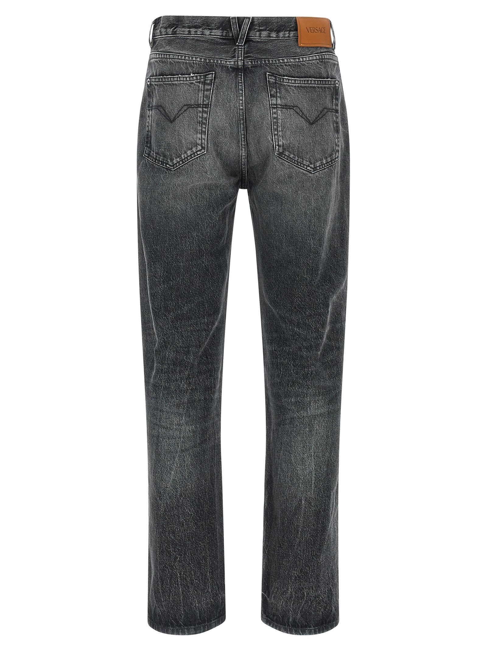 Stonewashed Cotton Jeans for Everyday Comfort