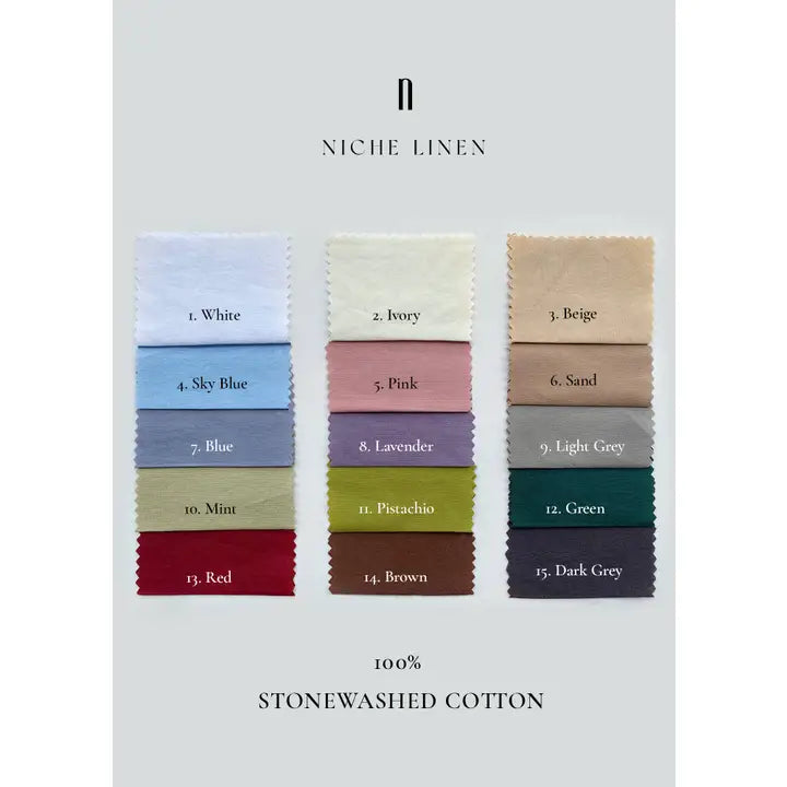 Stonewashed Cotton Sky Blue Duvet Set with Ruffles-Set-Nich Linen-Twin/Twin XL-1. White-Urbanheer