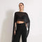Straight Boat Neck Sleeveless Woven Chiffon Blouse
