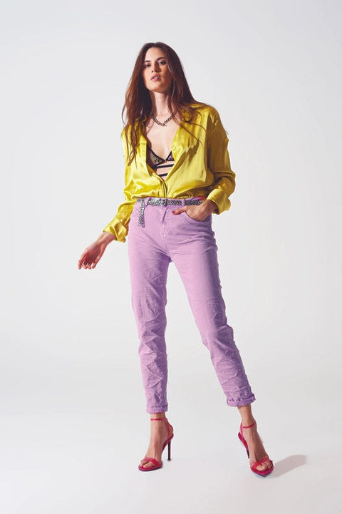 Straight Leg Jeans In Lila-Jeans-Q2-S-Purple-Urbanheer