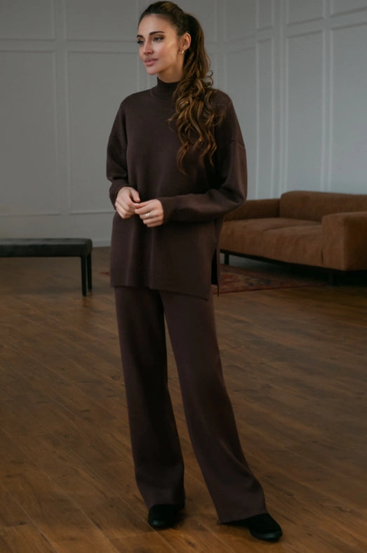 Straight Leg Trousers Lana-Trousers-Nenya Fashion Limited-XS/S-Capuccino-Urbanheer