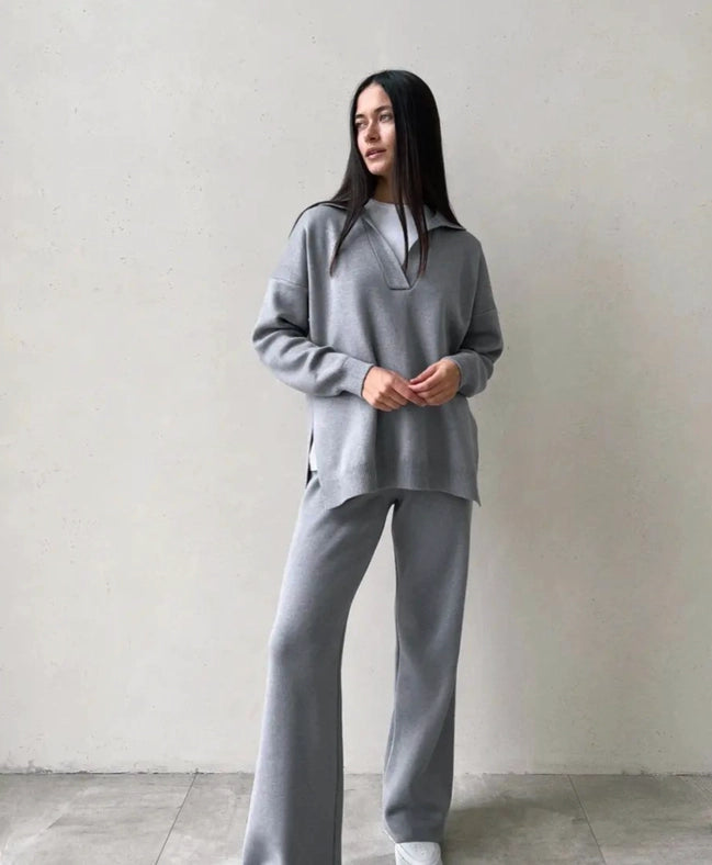 Straight Leg Trousers Lana-Trousers-Nenya Fashion Limited-XS/S-Gray-Urbanheer