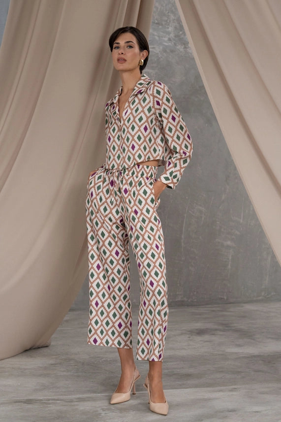 Straight Printed Trousers-Trousers-FERRACHE-S-Multicolor-Urbanheer