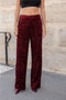 Straight Sequin Pants