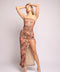 Strapless One Leg Open with Ruffle Detailed Maxi Dress-Dress-Viviara-XS-MULTI-Urbanheer