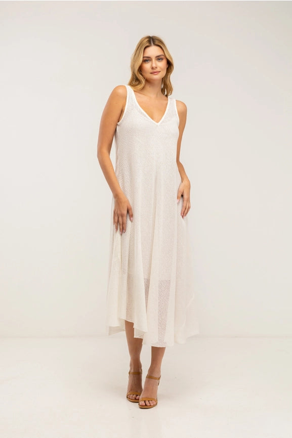 Strapless V-Neck Maxi Dress Without Lining-Dress-Tantra-YOUR-WHITE-Urbanheer