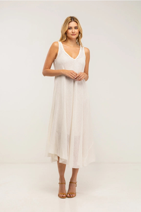 Strapless V-Neck Maxi Dress Without Lining-Dress-Tantra-YOUR-WHITE-Urbanheer