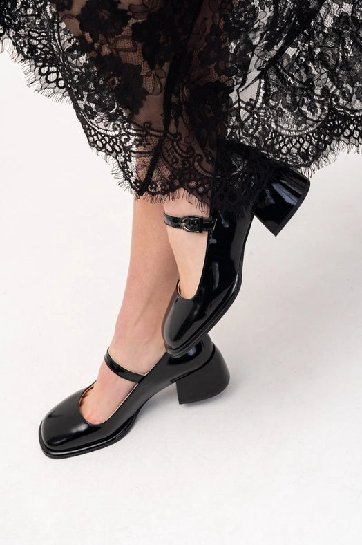 Strappy Block Heel Court Shoes Patricia Black-Shoes - Women-Nenya Fashion Limited-36-Black-Urbanheer