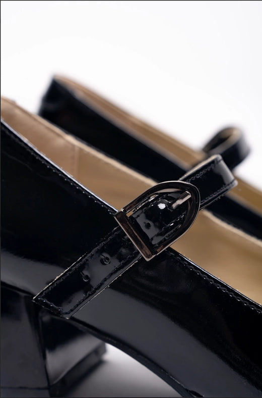 Strappy Block Heel Court Shoes Patricia Black-Shoes - Women-Nenya Fashion Limited-36-Black-Urbanheer