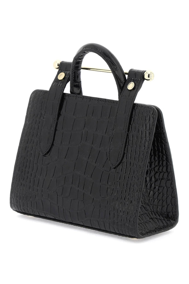 Strathberry nano tote leather bag Black-Bag-Strathberry-os-Urbanheer