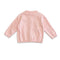 Strawberry Embroidered Knit Baby Cardigan (Organic Cotton)-Cardigan-Viverano Organics-0-3M-Pink Heather-Urbanheer