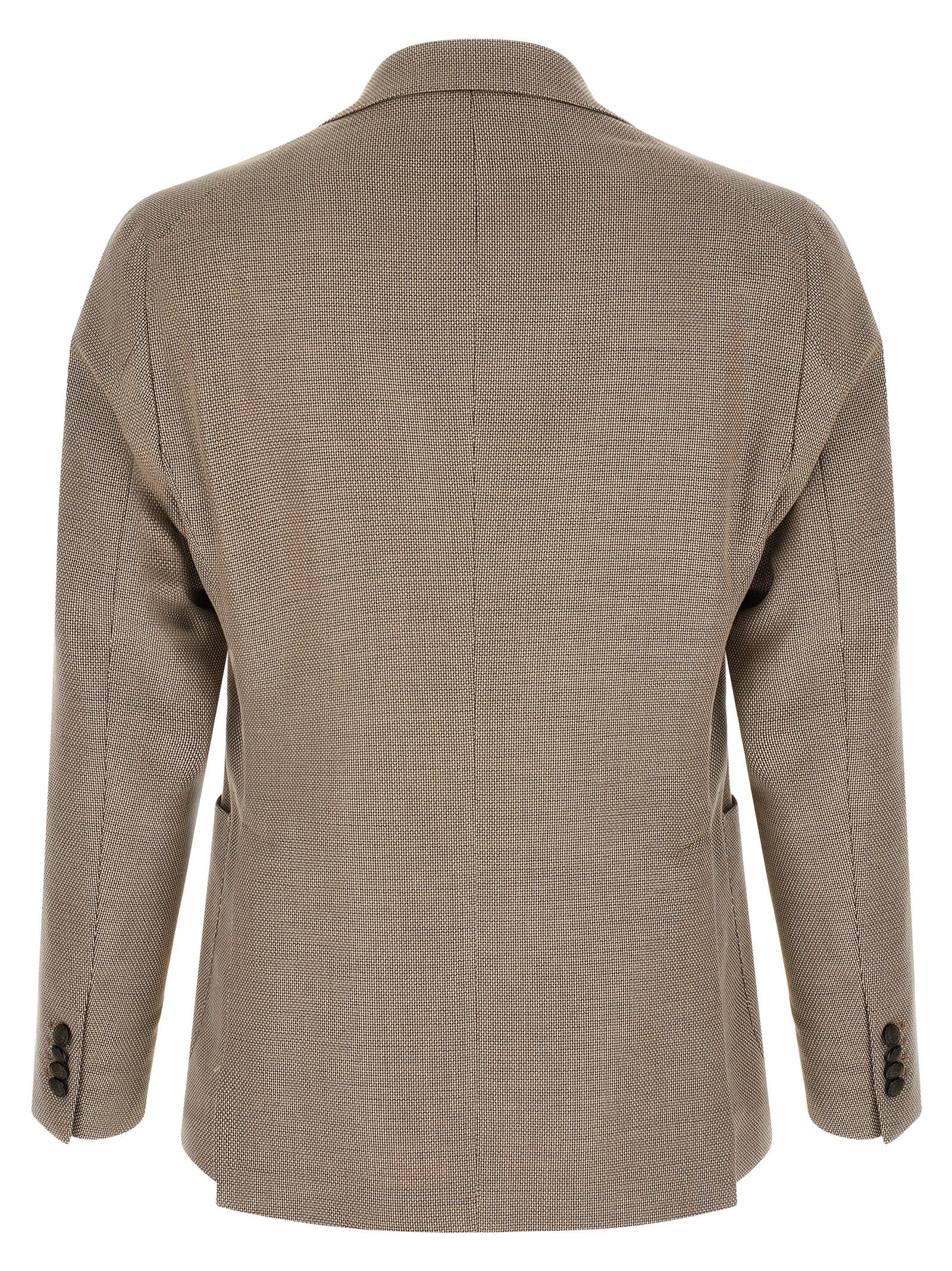 Stretch Cotton Wool Blend Blazer for Comfort