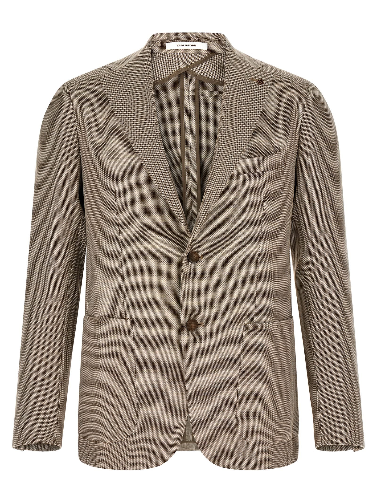 Stretch Cotton Wool Blend Blazer for Comfort