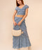 Stretch Lace Crop Top and Maxi Skirt Set