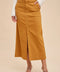 Stretch Twill Pencil Skirt Vintage Mustard-Skirt-In Loom-S-Urbanheer