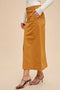 Stretch Twill Pencil Skirt Vintage Mustard-Skirt-In Loom-S-Urbanheer