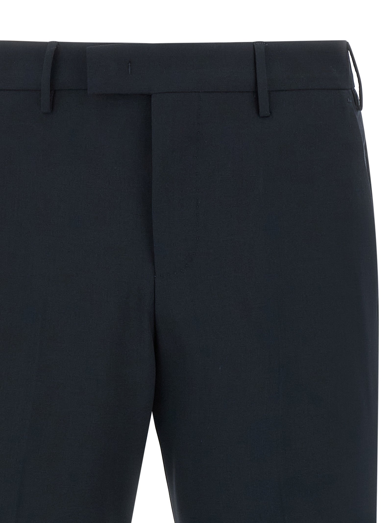Stretch Wool Slim Fit Comfort Trousers