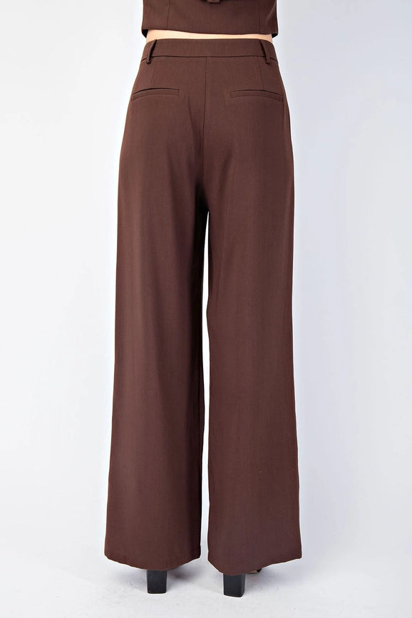 Stretch Woven Relaxed Straight Trousers-Trousers-Edit by Nine-S-Urbanheer