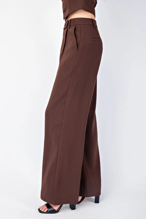 Stretch Woven Relaxed Straight Trousers-Trousers-Edit by Nine-S-Urbanheer
