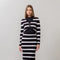Stripe Long Sleeve Crop Cardigan & Midi Skirt Set-Set-Moon River-XS-BLACK-Urbanheer