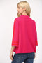 Stripe Mock Neck Sweater FUCHSIA-Sweater-FATE-S-FUCHSIA-Urbanheer