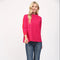 Stripe Mock Neck Sweater FUCHSIA-Sweater-FATE-S-FUCHSIA-Urbanheer
