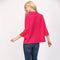 Stripe Mock Neck Sweater FUCHSIA-Sweater-FATE-S-FUCHSIA-Urbanheer