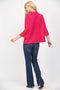 Stripe Mock Neck Sweater FUCHSIA-Sweater-FATE-S-FUCHSIA-Urbanheer