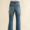 Stripe Side Panel Denim Jeans-Jeans-Blue B-S-DENIM-Urbanheer