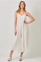 Stripe Sleeveless V-Neck Jumpsuit Ivory-Jumpsuit-Mystree-S-Ivory-Urbanheer