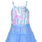 Stripe Tutu Dress w/ Mermaid Tail Trim Detail-Dress-Hannah Banana-12M-BLUE MULTI-Urbanheer